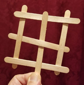 A stable structure woven from 6 stirrers
